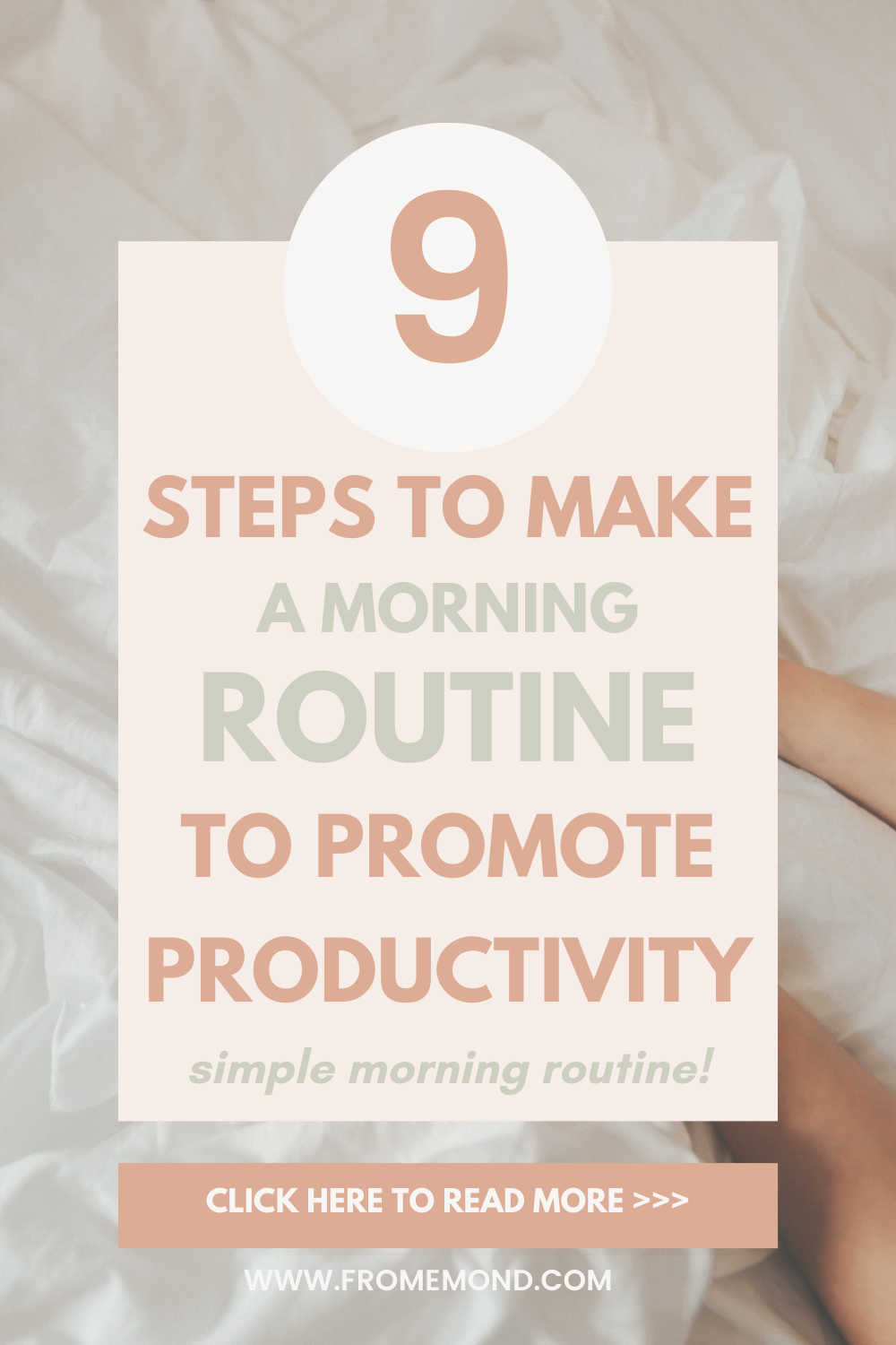 9 steps to make a morning routine to promote productivity